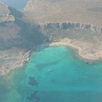 Gramvousa Island and Castle from plane