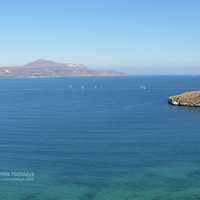 Catamaran sailing off Almyrida 2