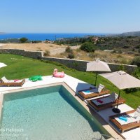 03 Boutique House view over pool to sea from upper floor.