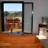 008 Villa Kalypso Living room and downstairs balcony